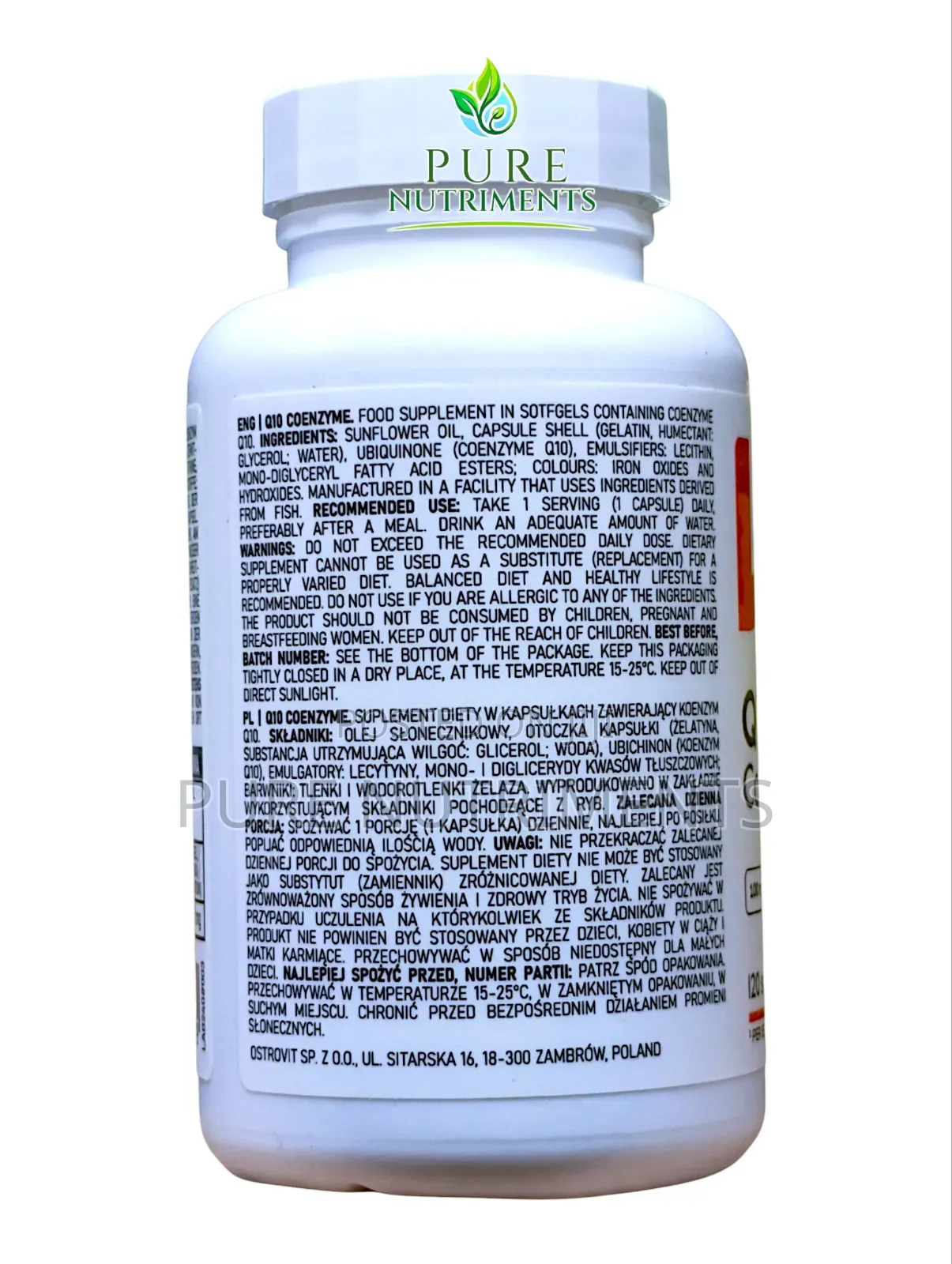 Ostrovit CoQ10 100mg 120 Softgels_ Heart Health