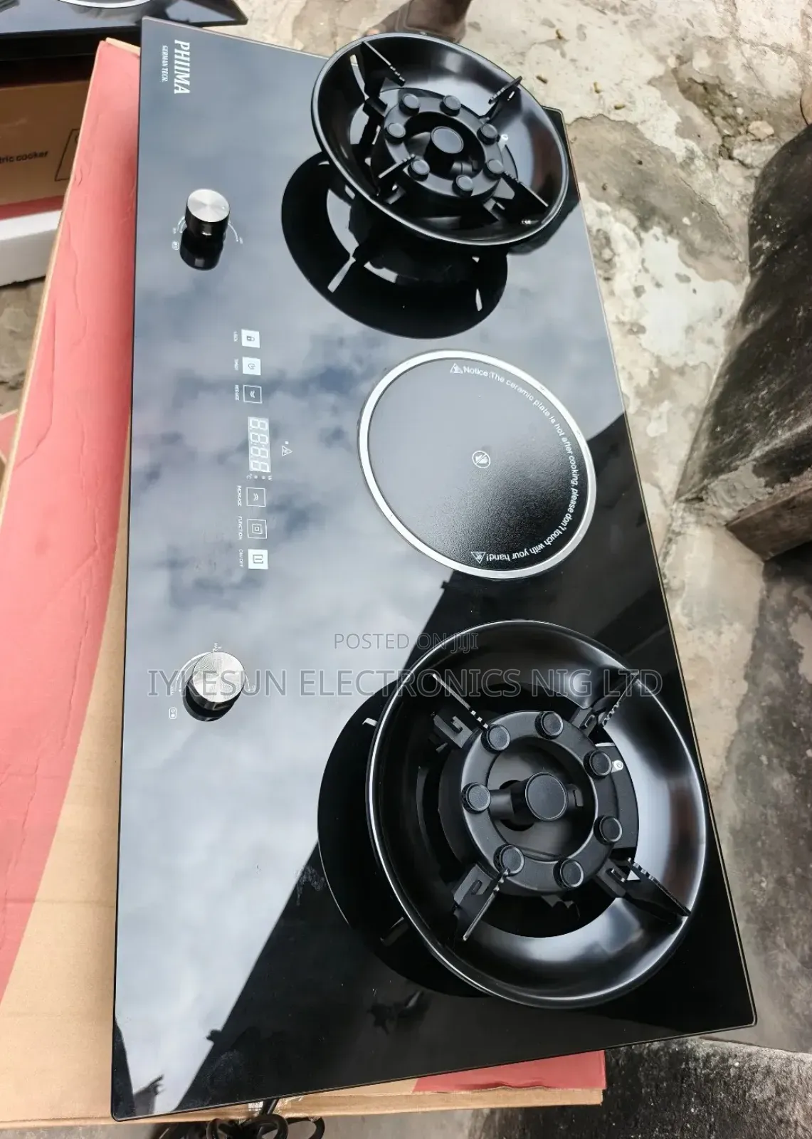 Original PHIIMA Built-in 2+1 Flips Up Gas Electric Cooker HOB Etc.