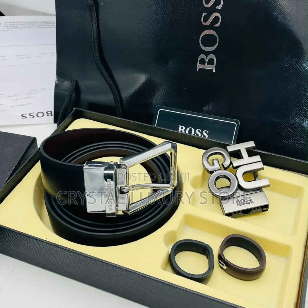 Boss Quality Luxury Men Genuine Leather Belt