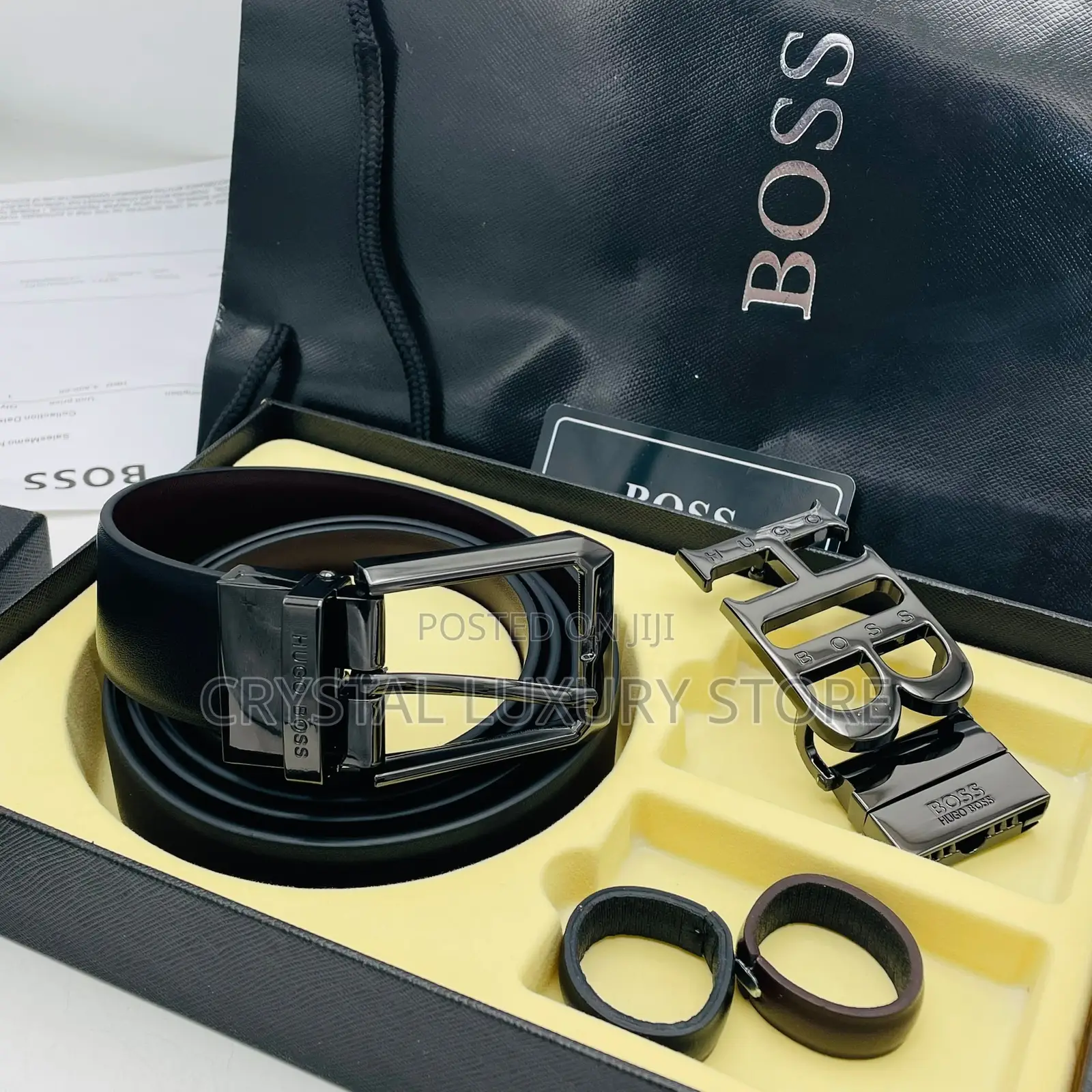 Boss Quality Luxury Men Genuine Leather Belt