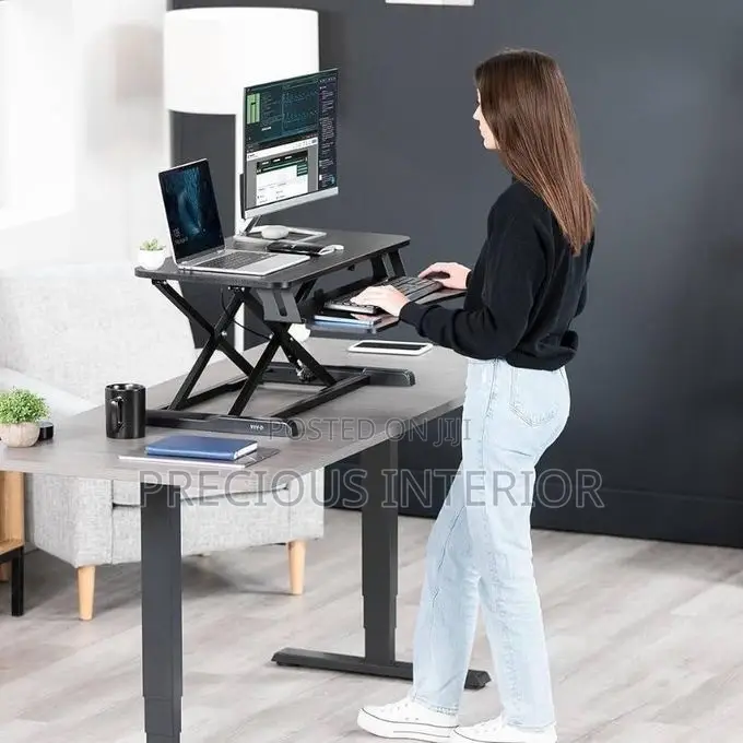 Desk Converter Height Adjustable Sit to Stand Riser- 80cm