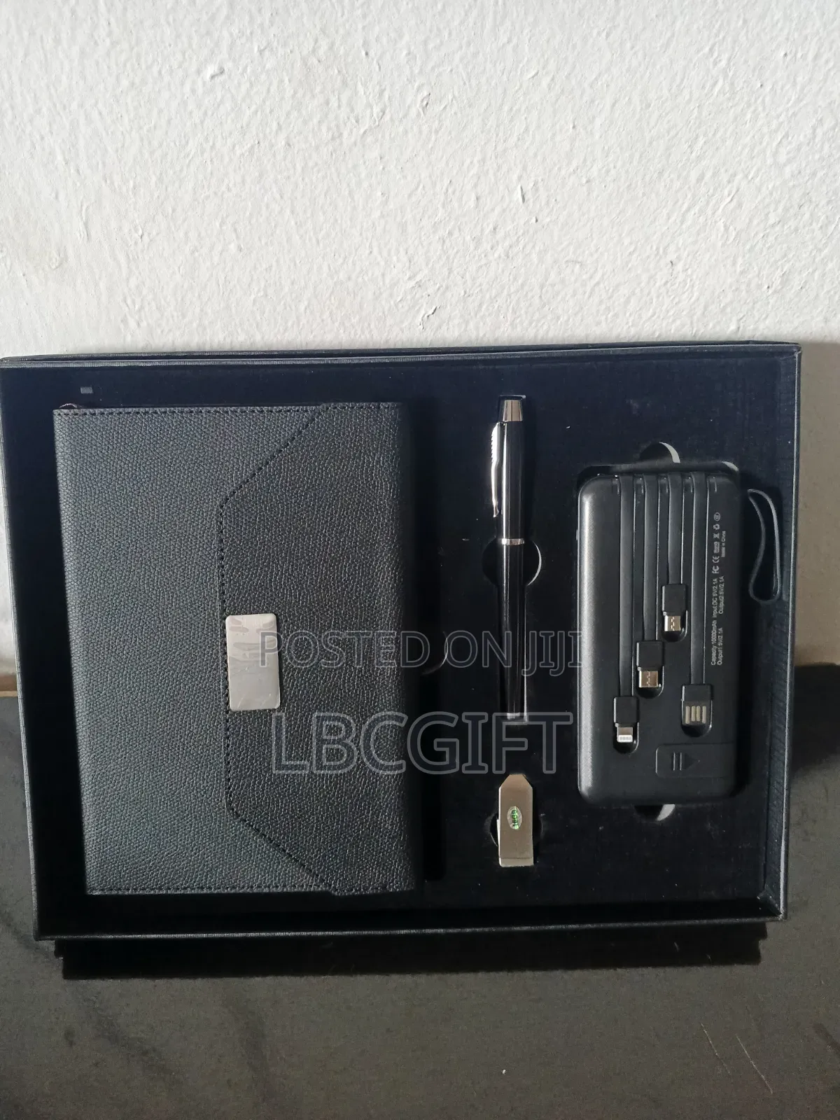 4 in 1 Set of Notepad, Pen, Power Bank Flash Drive (Wholesale Only