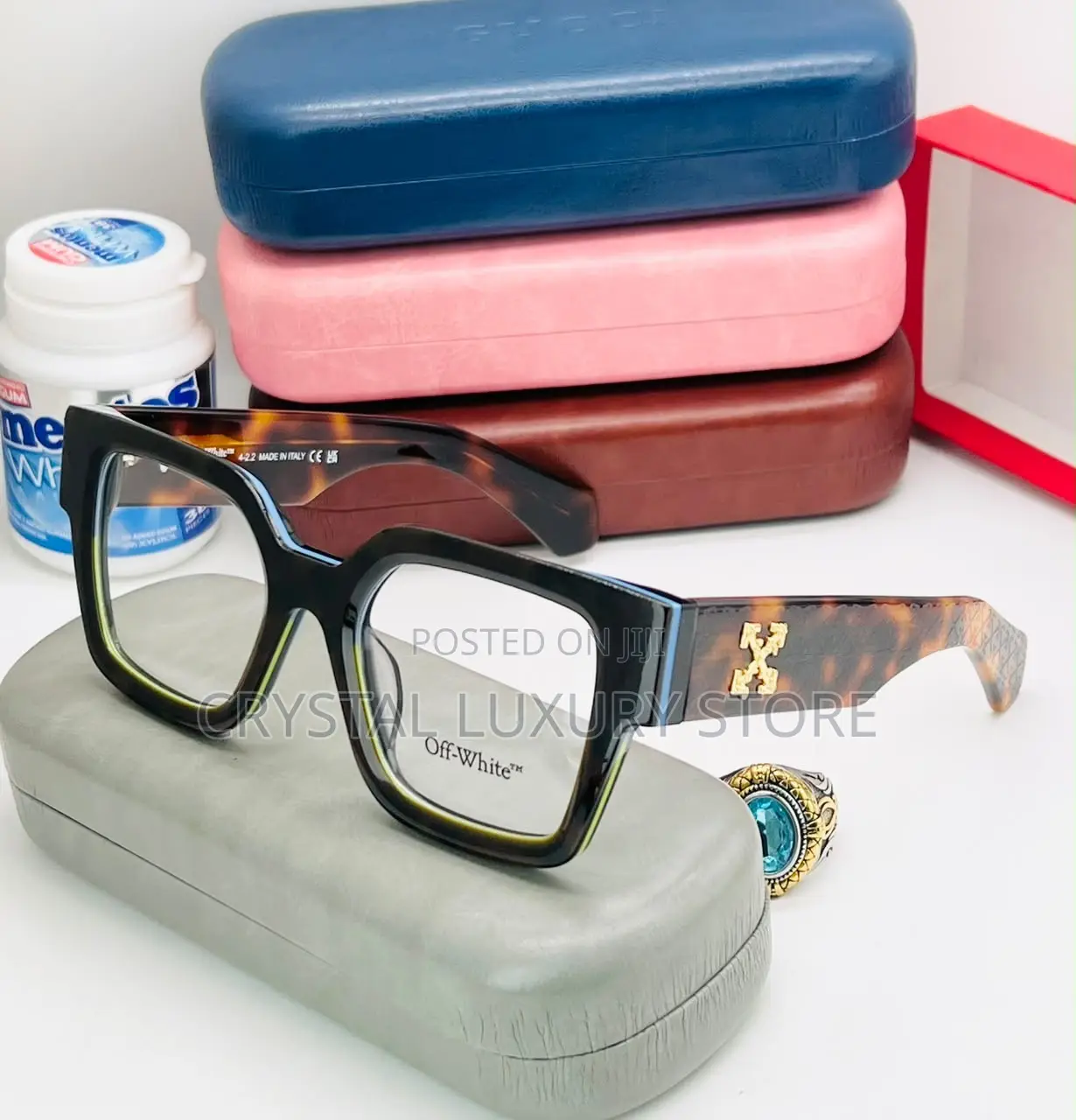 Off-White Quality Luxury Men Frame Glasses