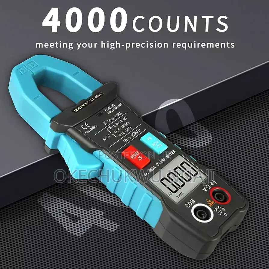 Smart Clamp Meter 4000‐Count With NCV Inrush Current – RMS Ammeter