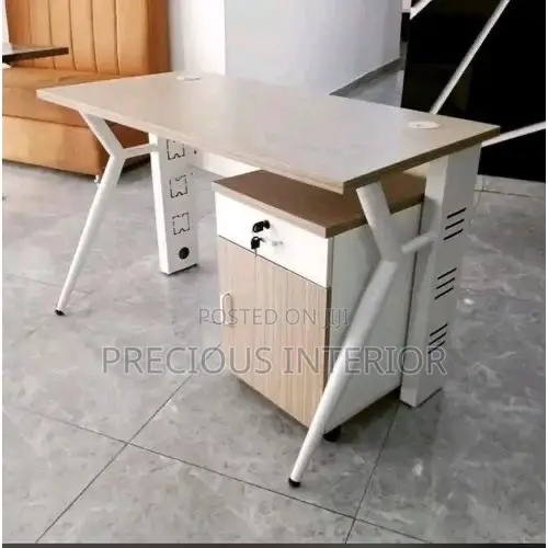 New Modern Metal Office Table With Drawers