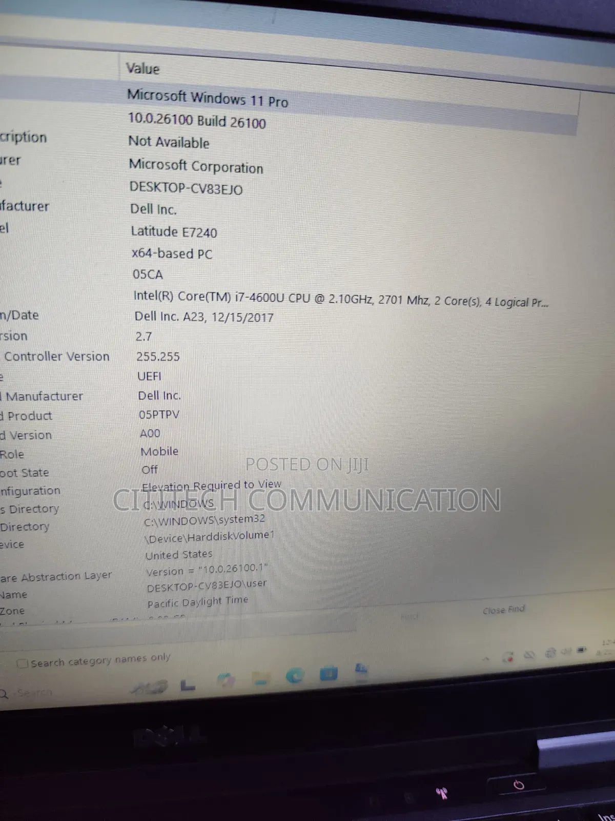 Laptop Dell Latitude E7240 8GB Intel Core i7 SSD 128GB