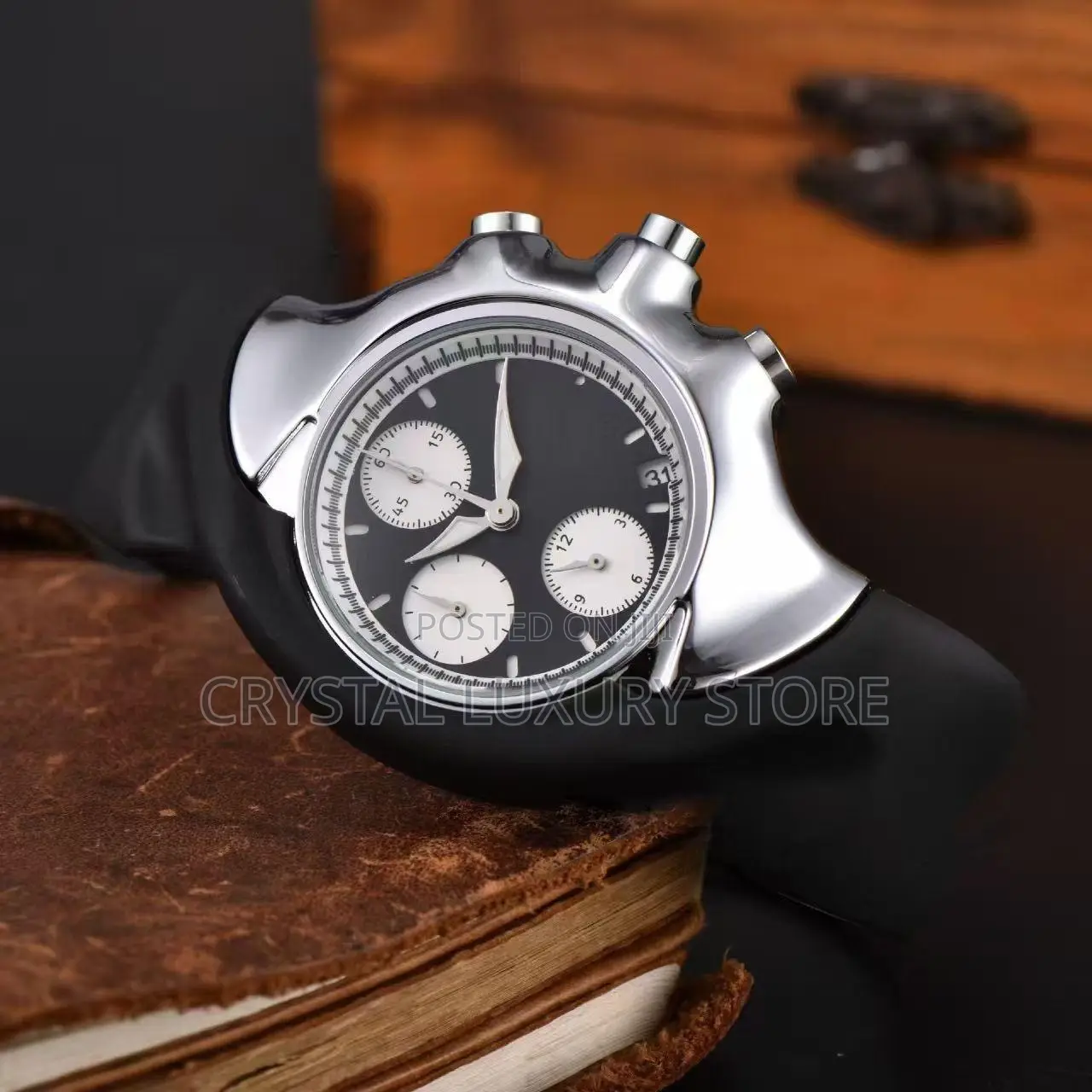 Oakley Quality Luxury Men Rubber Strap Wristwatch