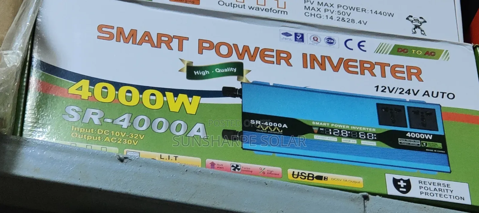 4000w Sachet Inverter 12v/24v All in One