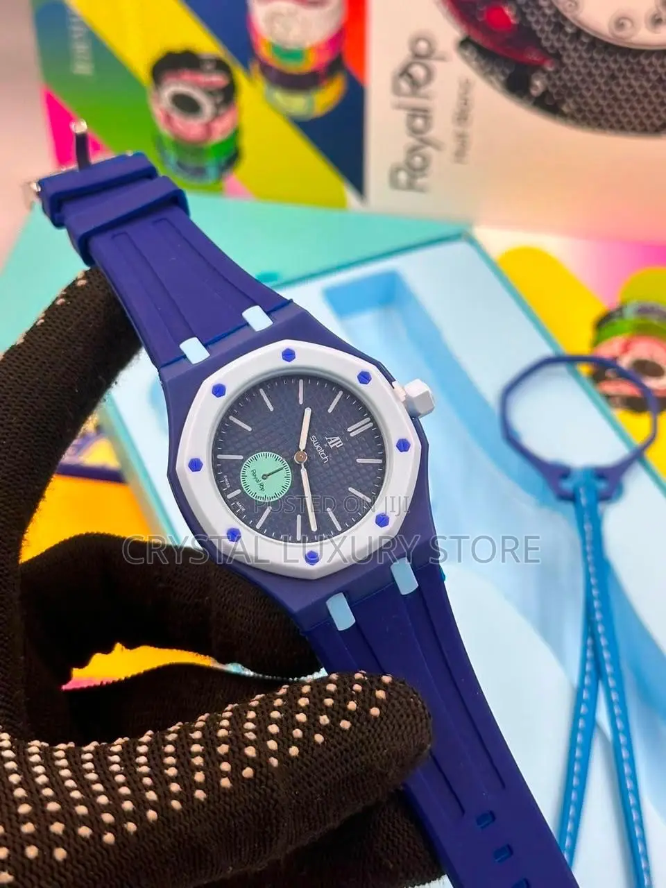 Audemars X Swatch Piguet Quality Men Rubber Strap Wristwatch