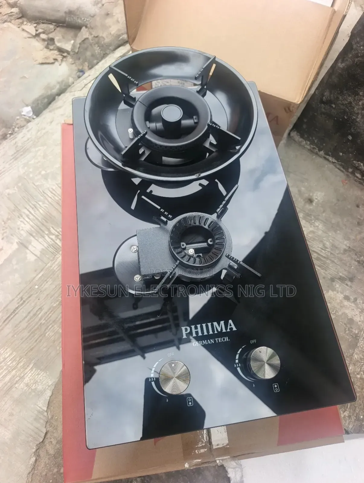 Original PHIIMA Inbuilt 28X51CM Flips Up Automatic Gas Cooker Burners.