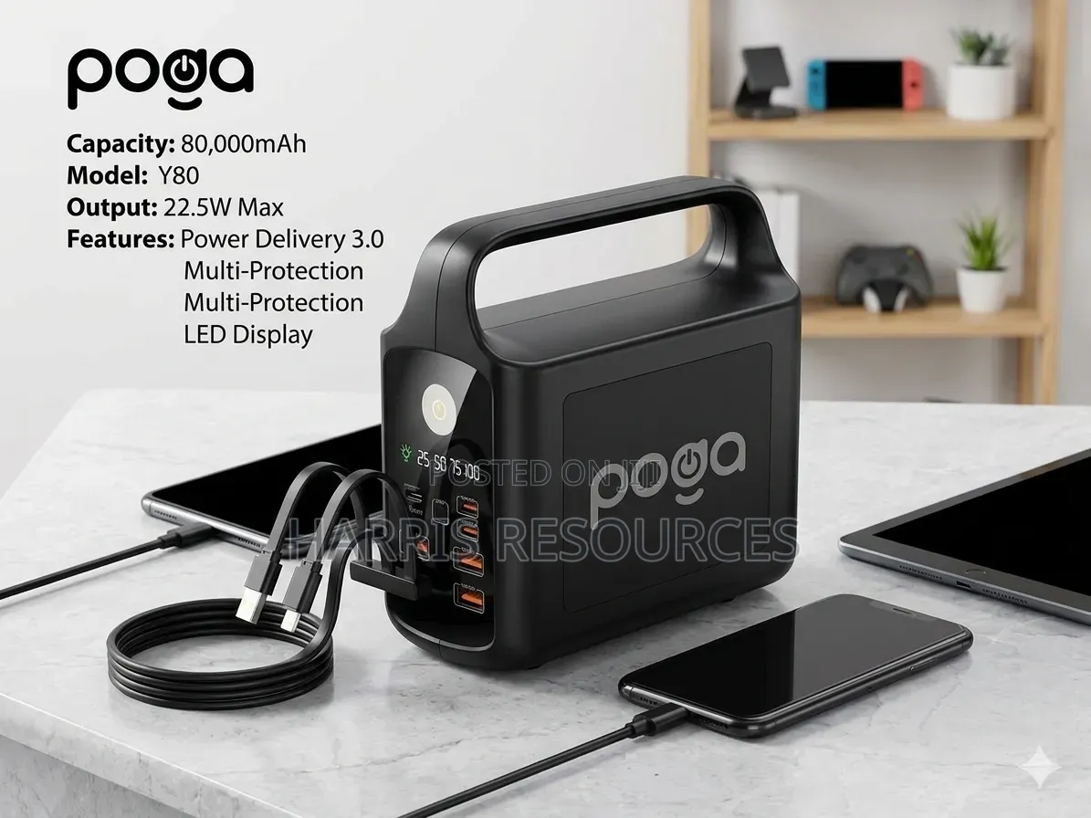 Poga Super Fast Charge Power Bank 80000 Mah -Y80