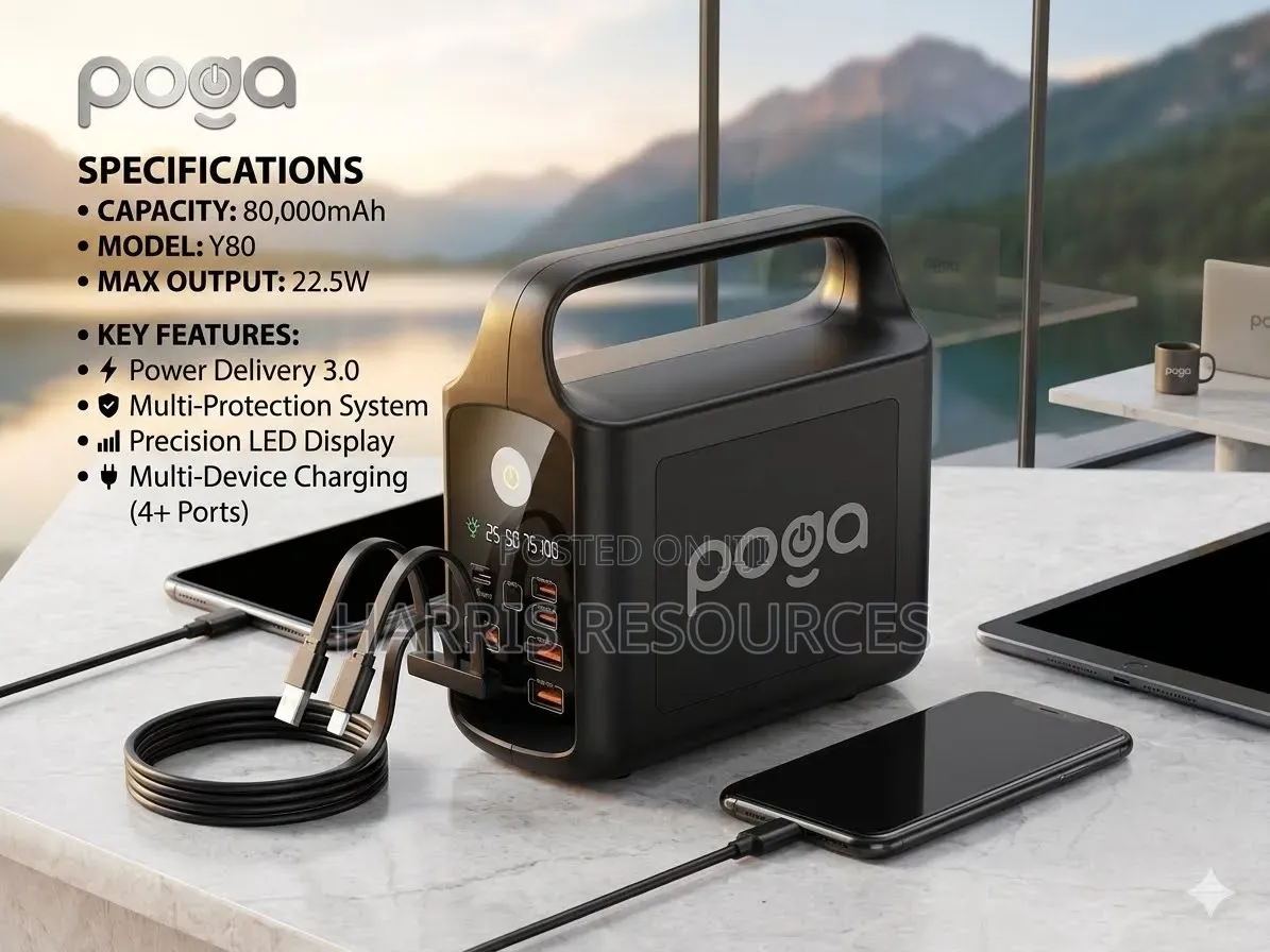 Poga Super Fast Charge Power Bank 80000 Mah -Y80