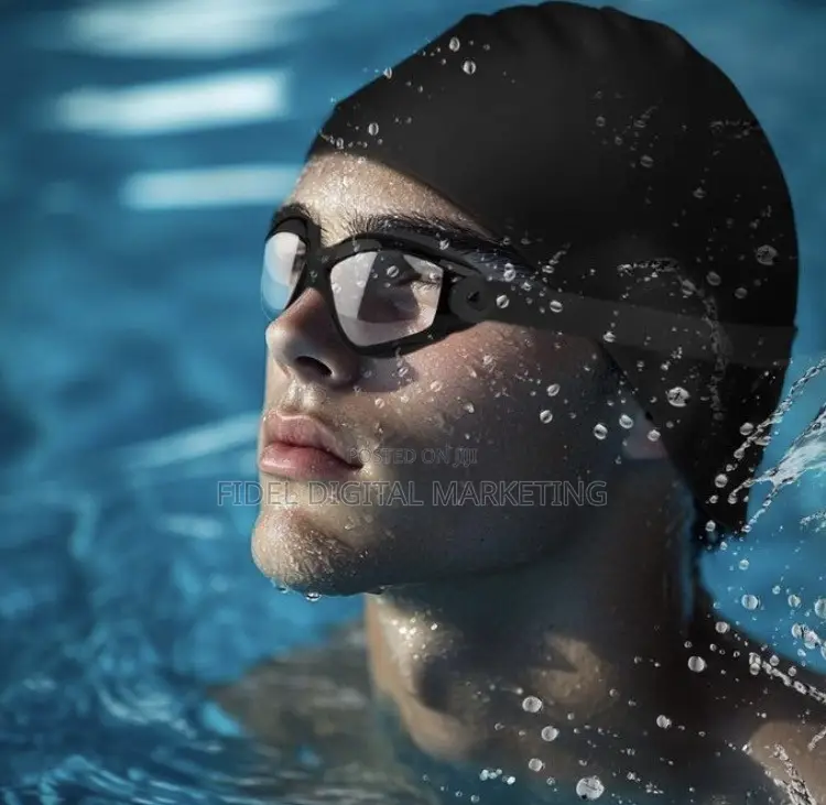 Addigoes Swimming Goggles Swim Cap Set for Men and Women