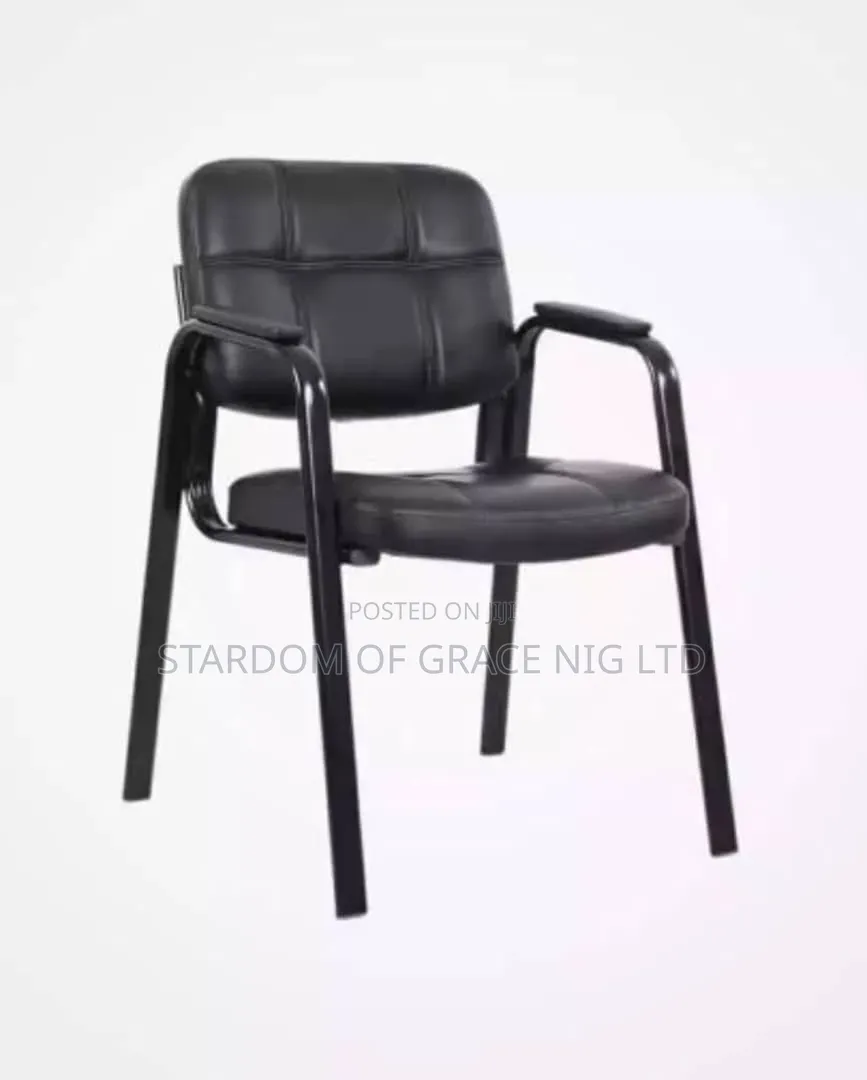 Office Visitors Leather Chair With Arms