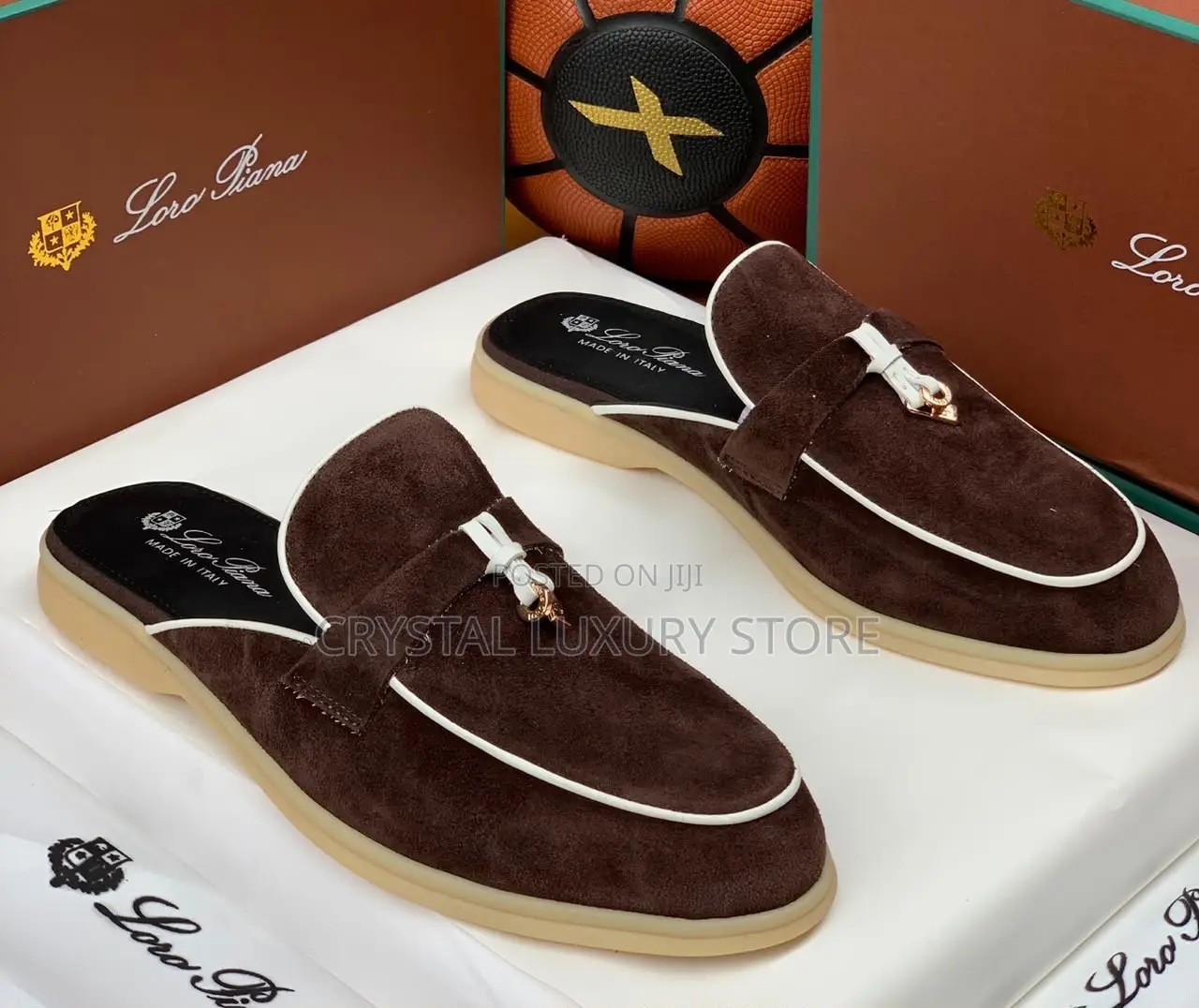 Loro Piana Quality Men Genuine Half Shoe