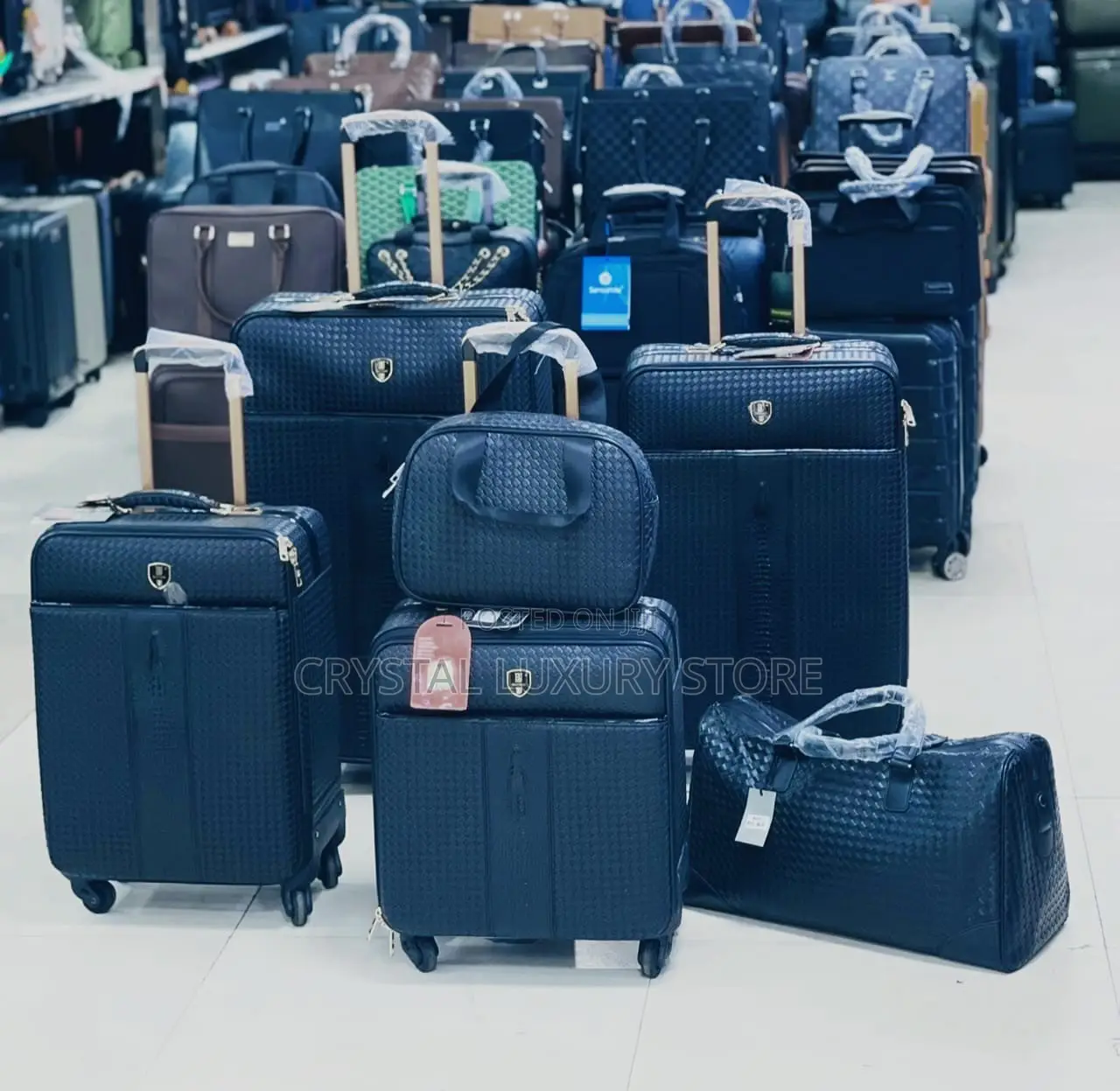 High Quality Men Genuine Leather Full Travel Luggage