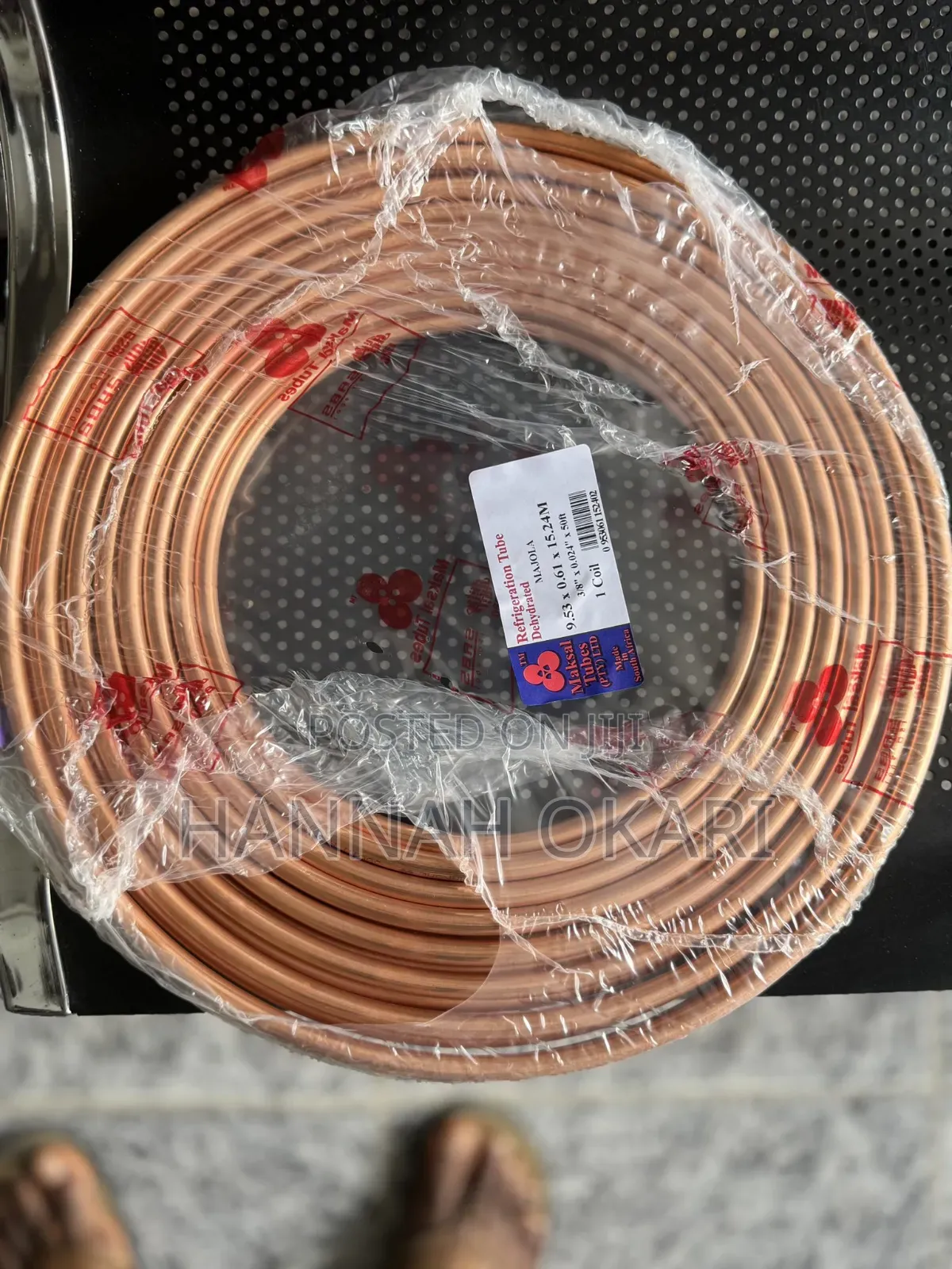 3/8" Original Maskal South Africa Copper Pipe