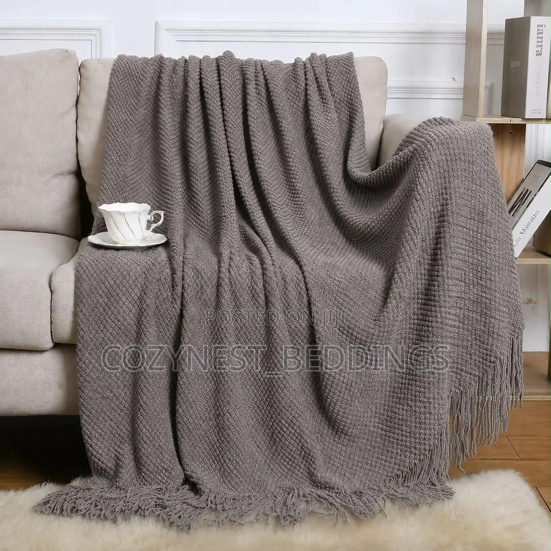 Throw Blanket – Luxury Knitted Sofa Throw Blanket