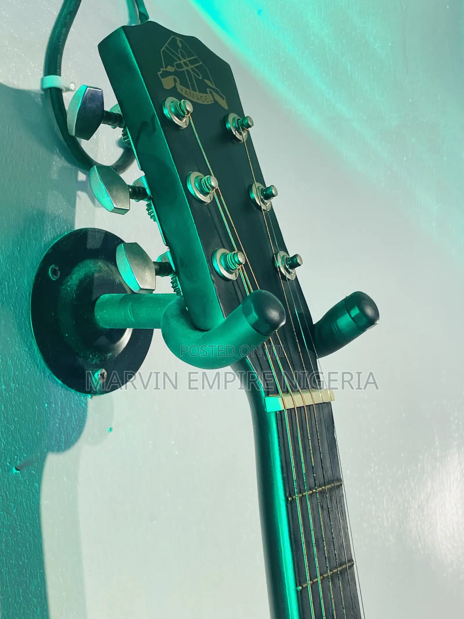 39-Inch Midnight Black Acoustic Cutaway Guitar With Strap