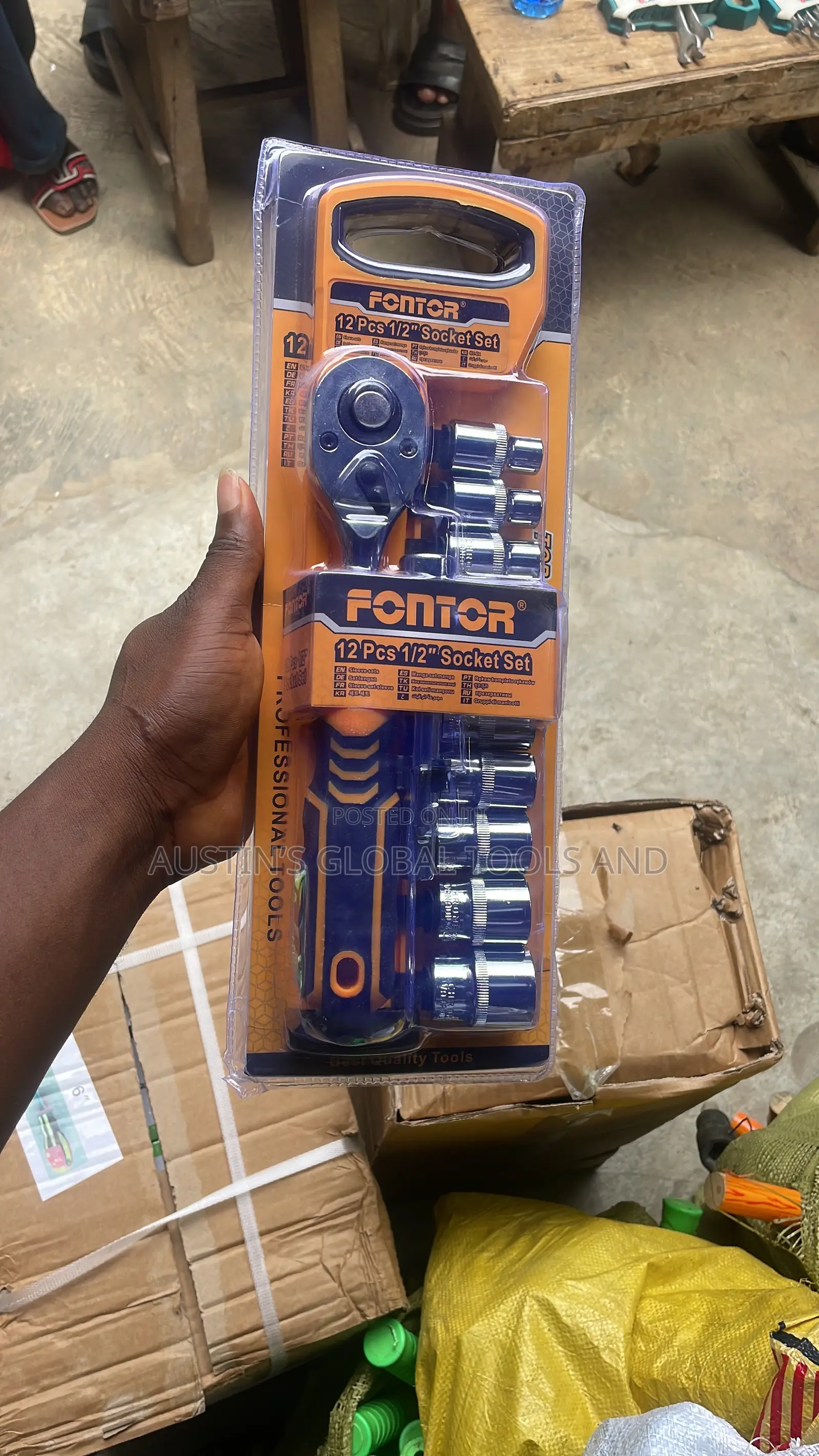 Fontor 12-Piece 1/2" Socket Set