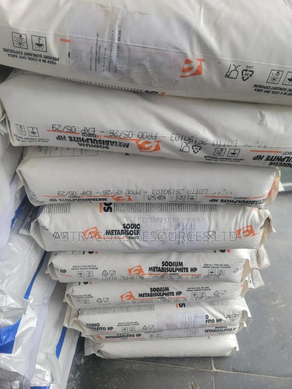Sodium Metabisulphite HP (Food Grade) – 25kg Bag