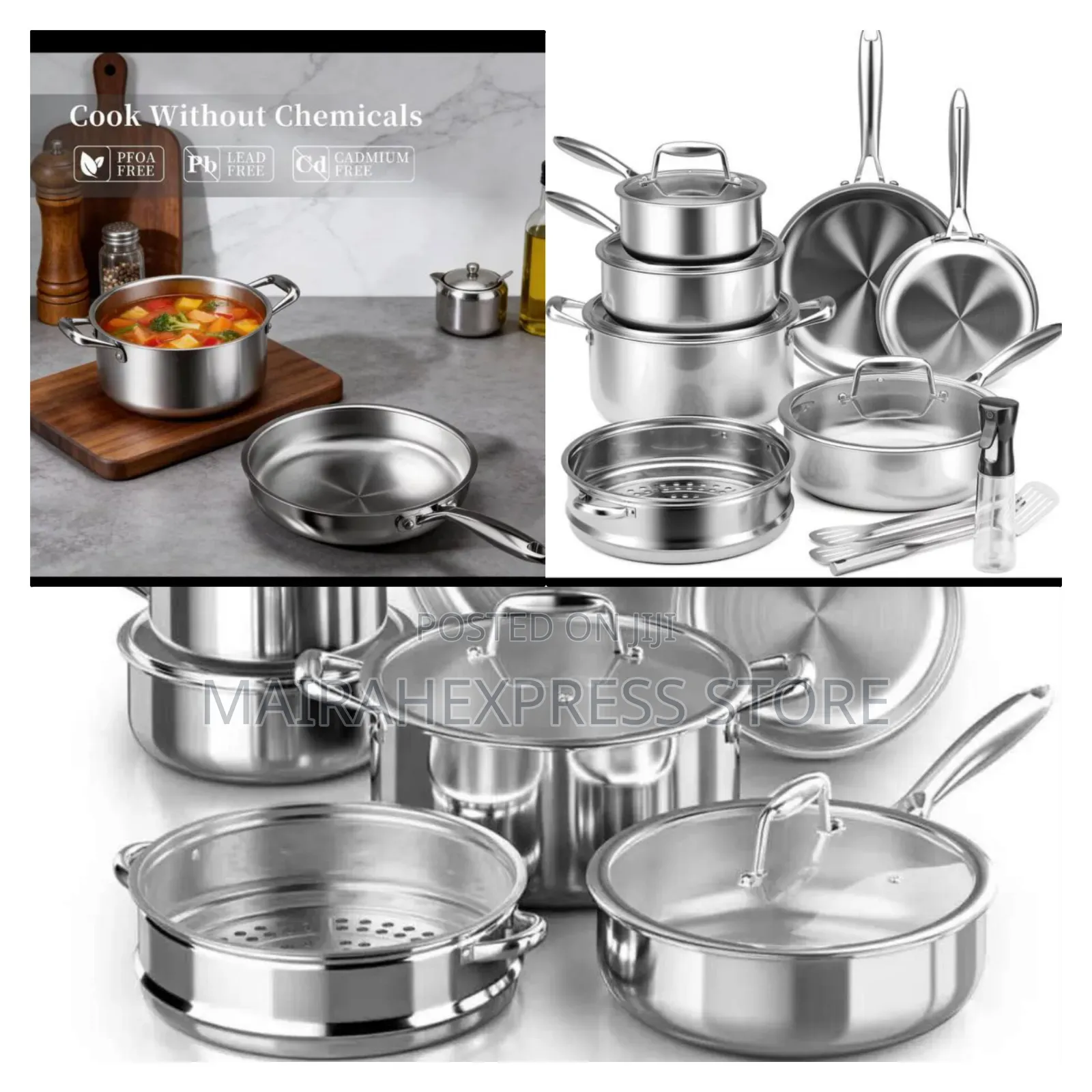 Stainless Steel Voniki Cookware Set T2mm7
