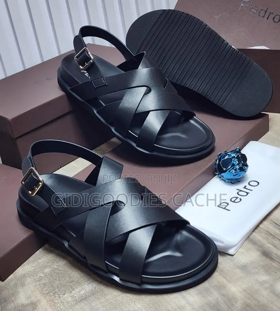 Pedro Criss-Cross Buckle Sandals in Size 40-46