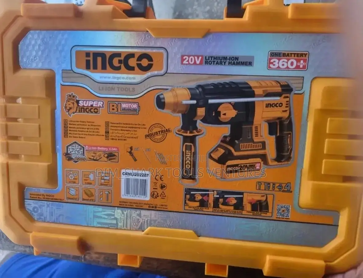 Ingco 20v Cordless Rotary Hammer Drill (Crhli20228)