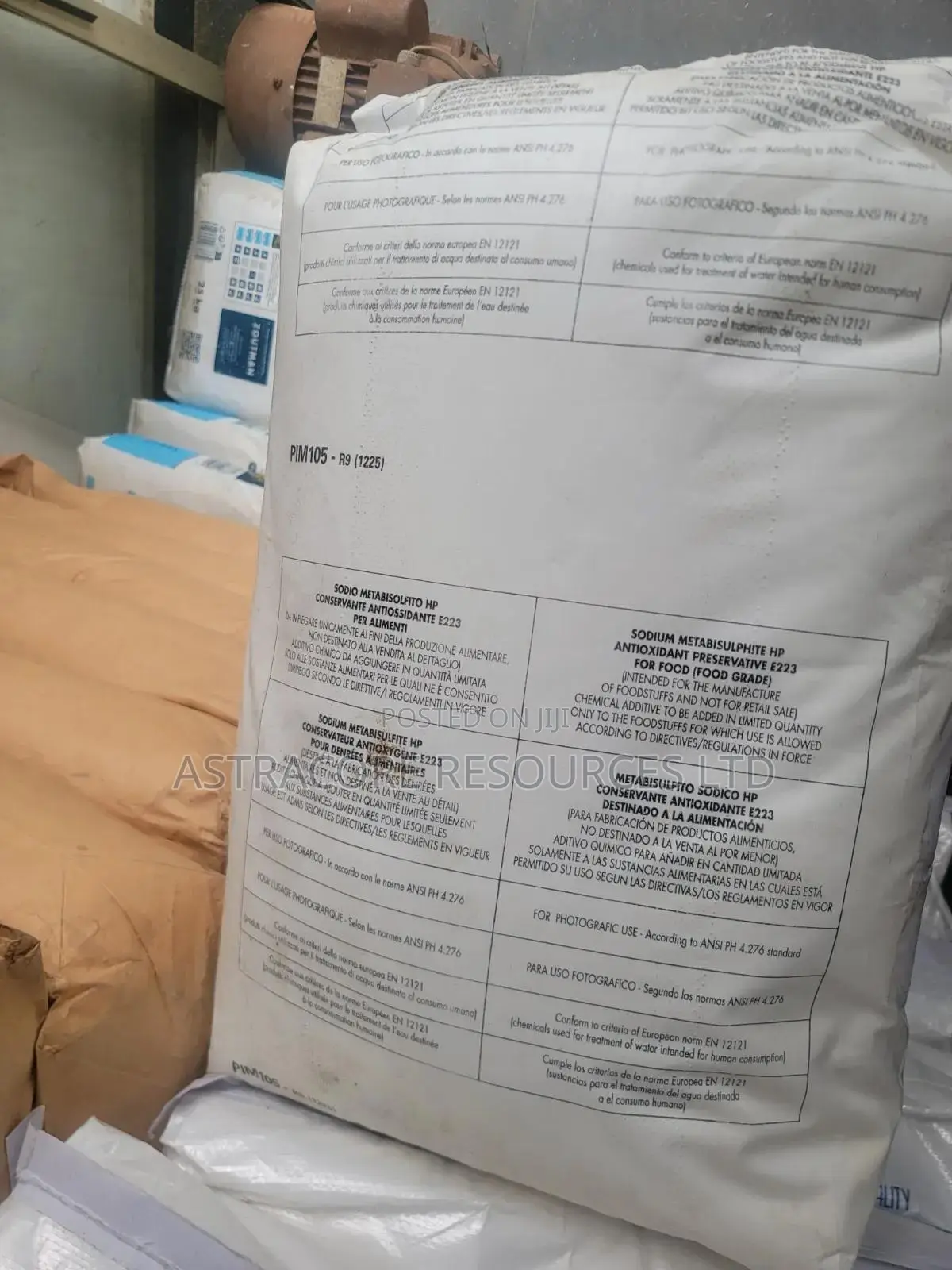 Sodium Metabisulphite HP (Food Grade) – 25kg Bag