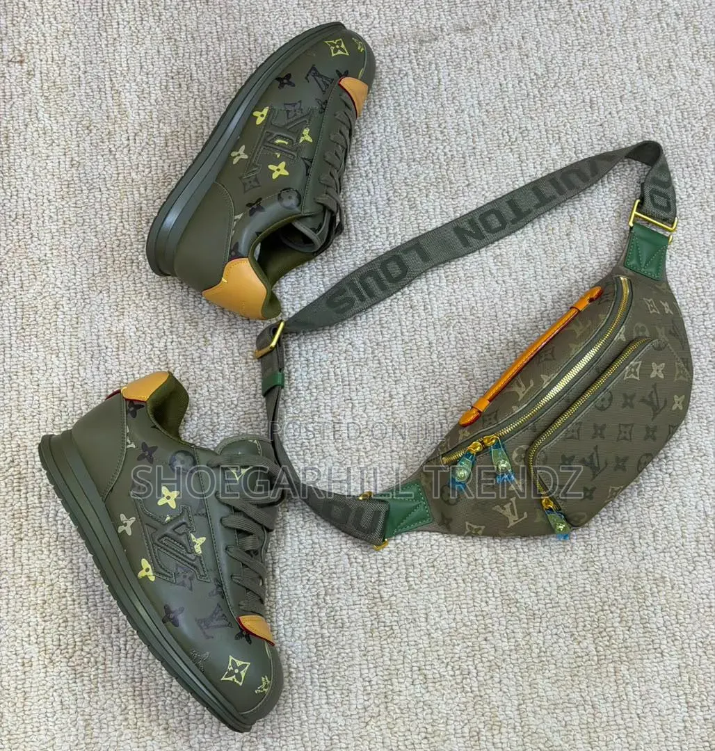 Lv Unisex Luxury Trendy Leather Sneakers