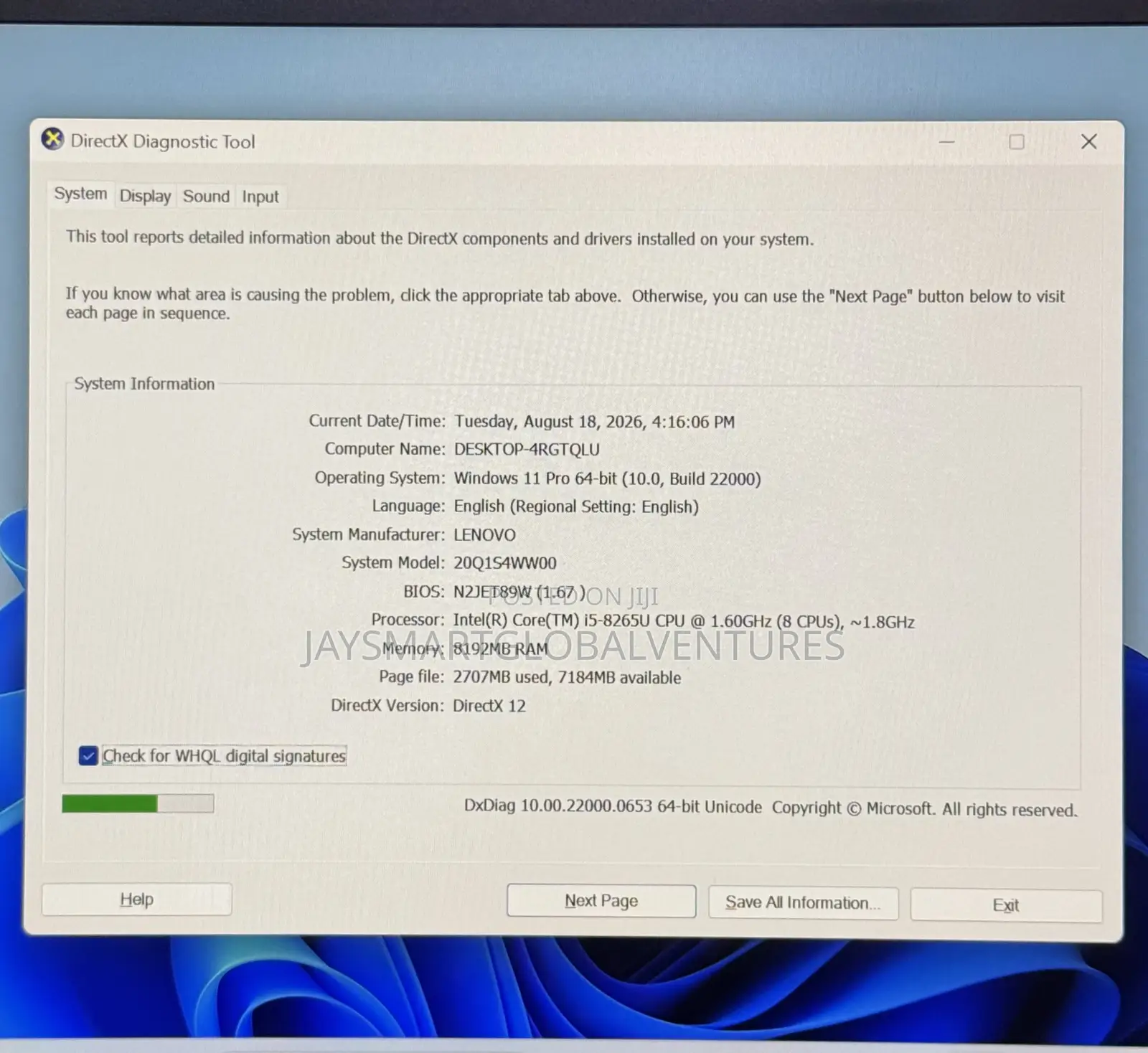 Laptop Lenovo ThinkPad X390 8GB Intel Core i5 SSD 256GB