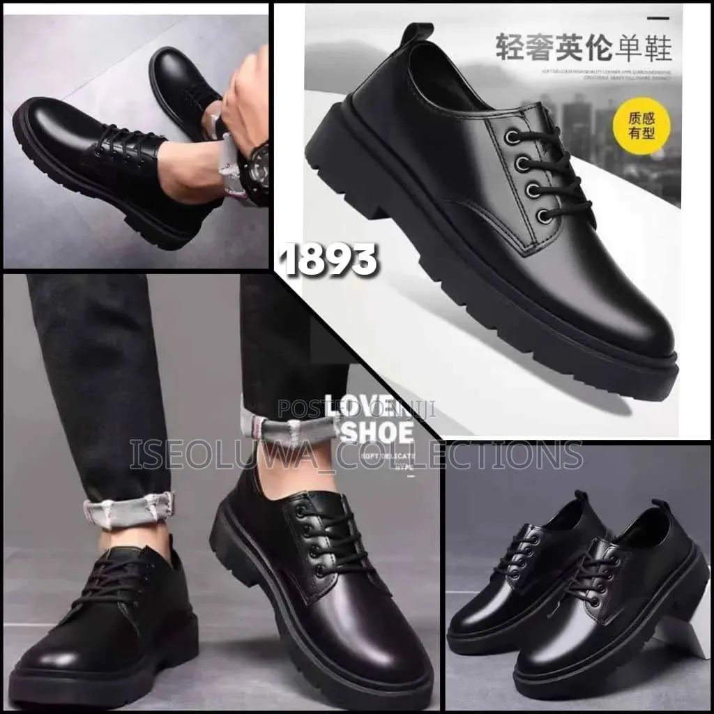 Men’s Classic Black Lace Up Oxford Shoes