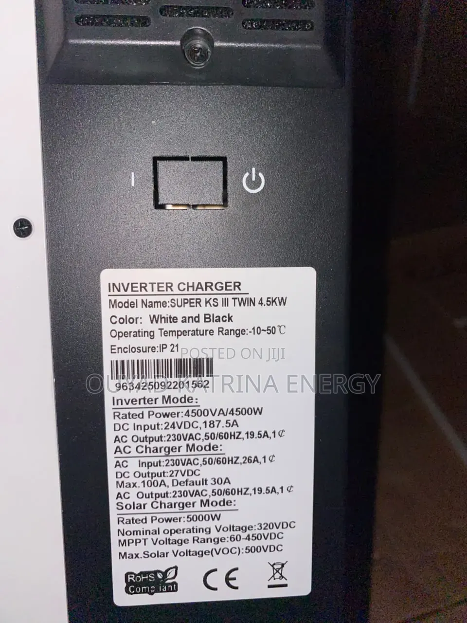 Best Selling 24V 4.5kVA Battery Independent Hybrid Inverter