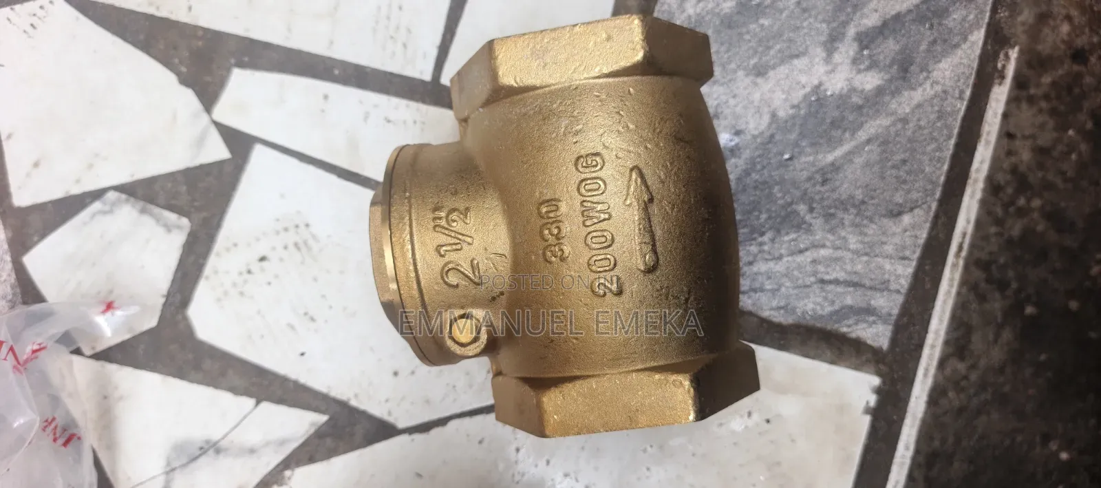 21⁄2 Italy Brass Check Valve (Non-Return Valve)