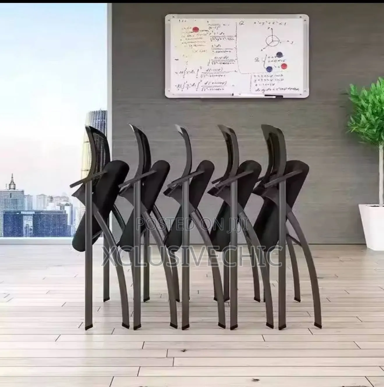 Foldable Training Chair With Desk Board