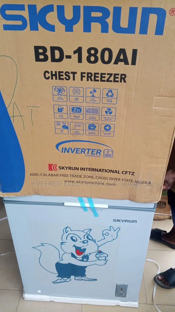 Brand New Skyrun BD-180AI Inverter Chest Freezer
