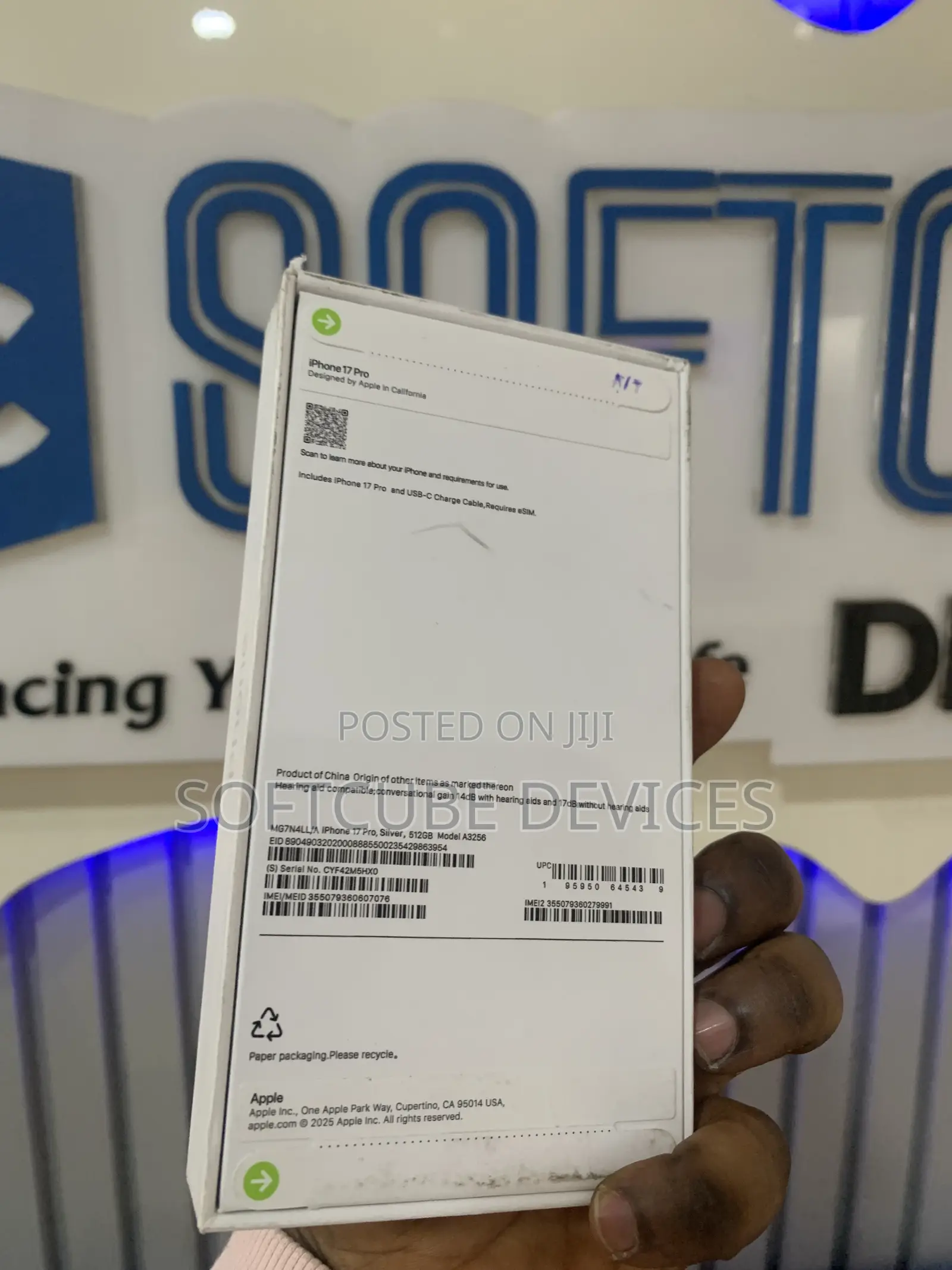 New Apple iPhone 17 Pro 512 GB White