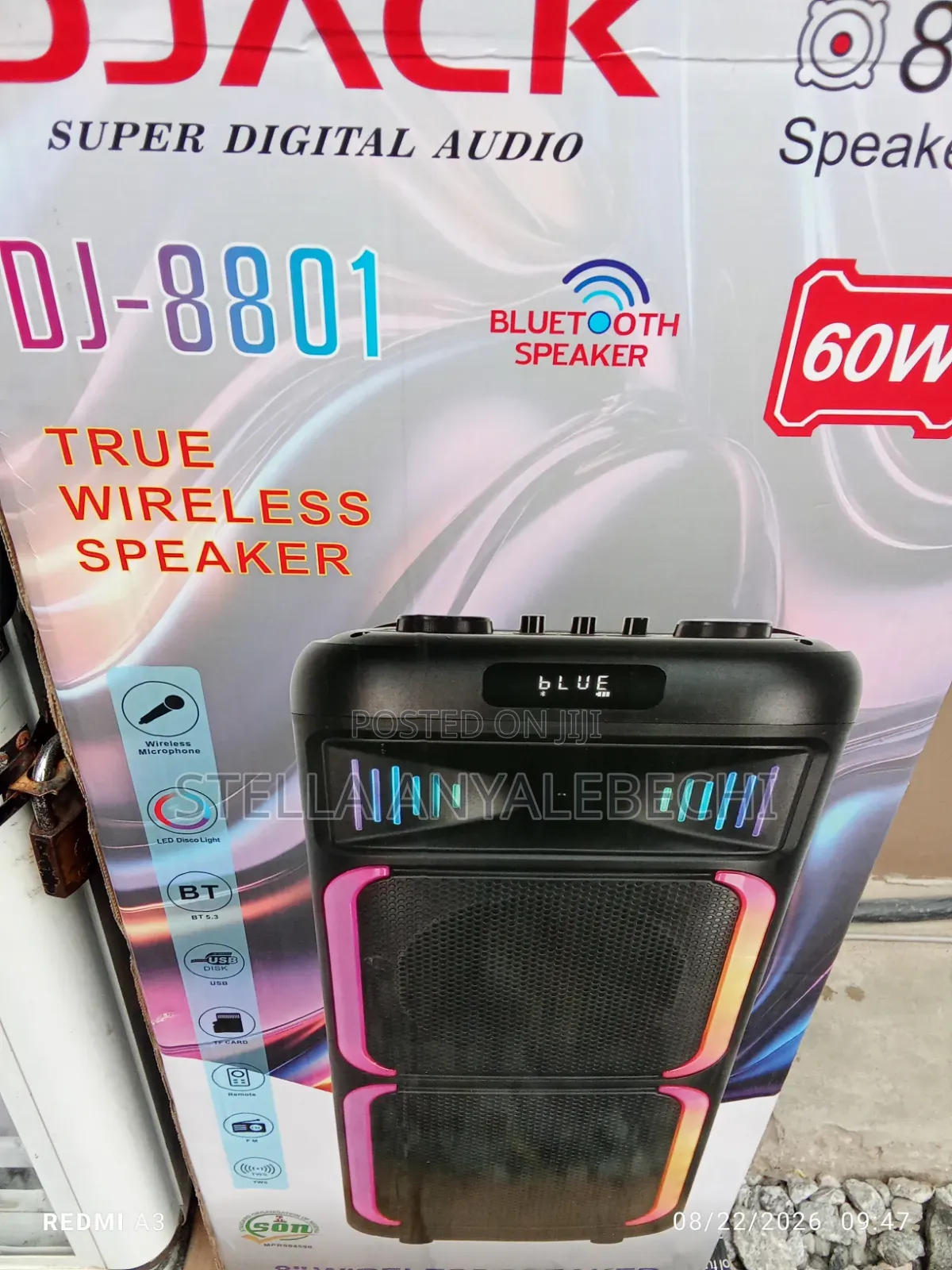 Rechargeable Heavy Duty Bluetooth Public Address System + Microphone