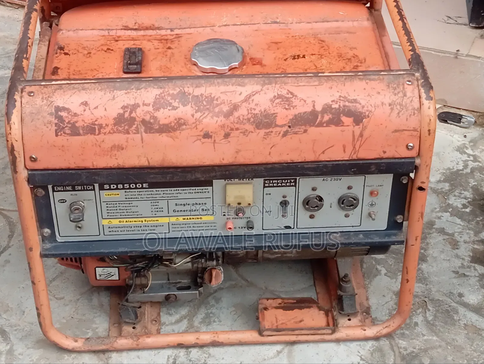 Sanding Power Fuel Generator 8.5kva With 100% Copper COIL