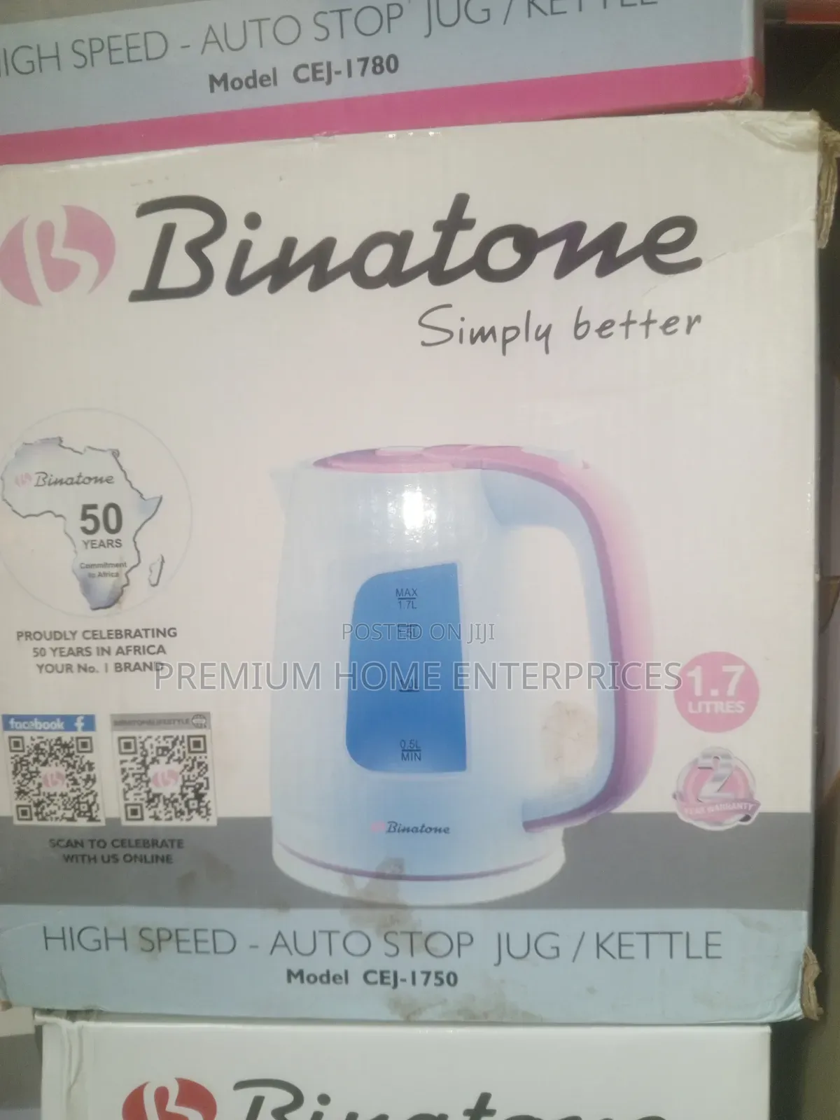 Binatone Plastic Jug Cej 1750