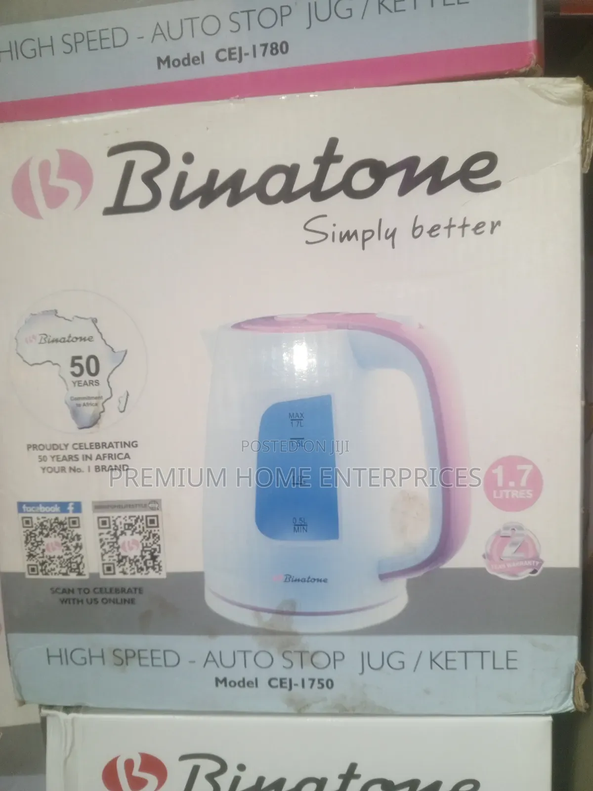 Binatone Plastic Jug Cej 1750