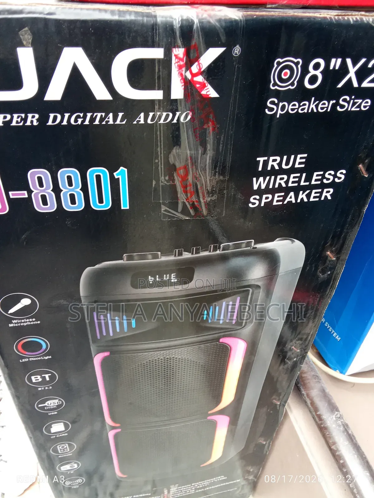 Rechargeable Heavy Duty Bluetooth Public Address System + Microphone