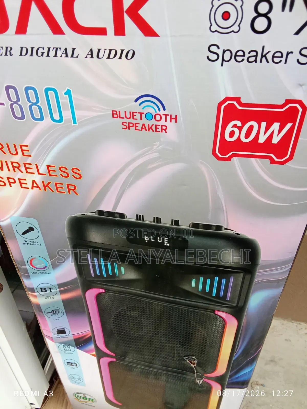 Rechargeable Heavy Duty Bluetooth Public Address System + Microphone