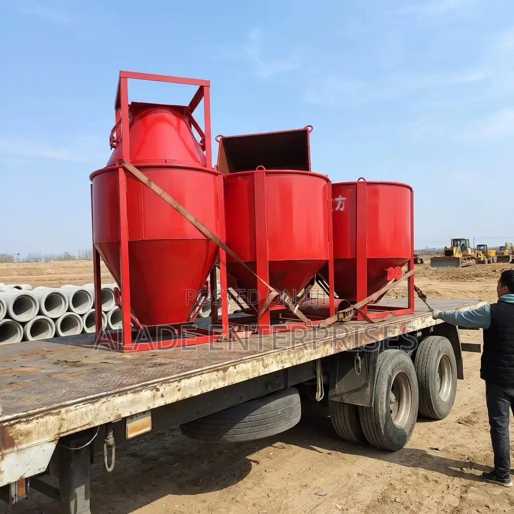 Tower Crane Bucket Construction Concrete Bucket 500 Liters