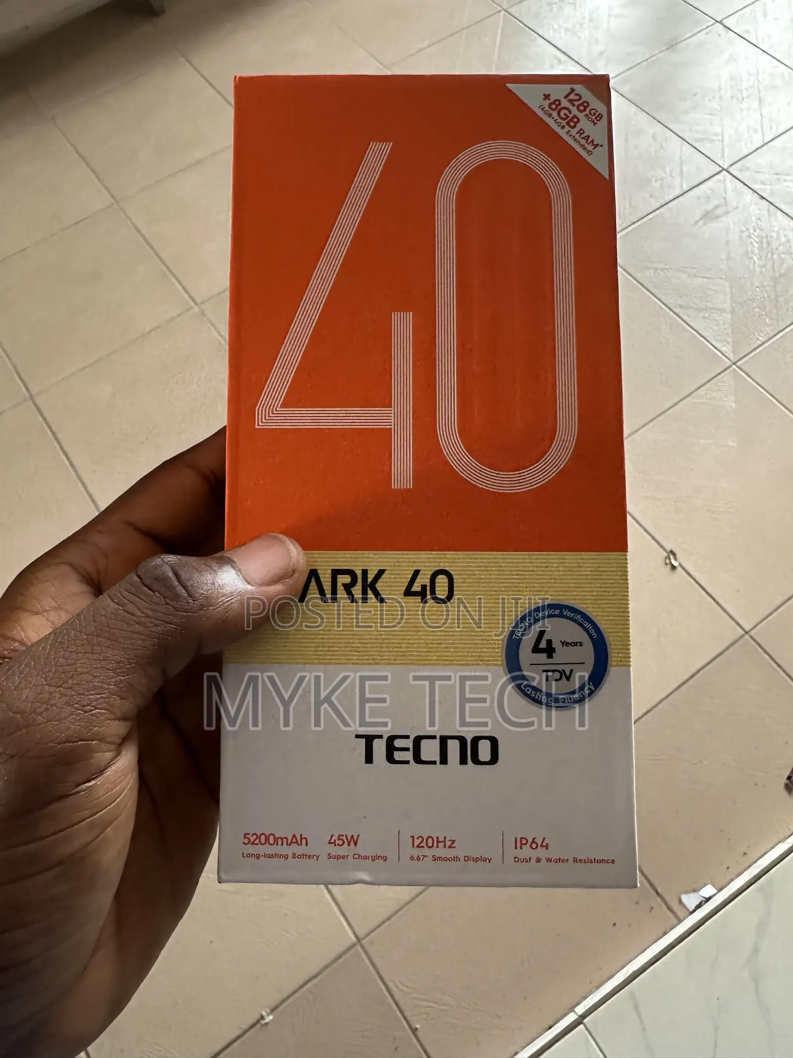 Tecno Spark 40 128 GB Black