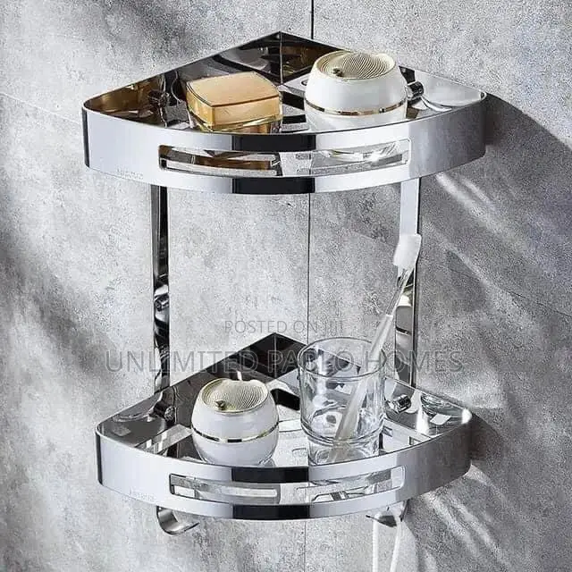 Stainless Steel Corner Bathroom Shelf