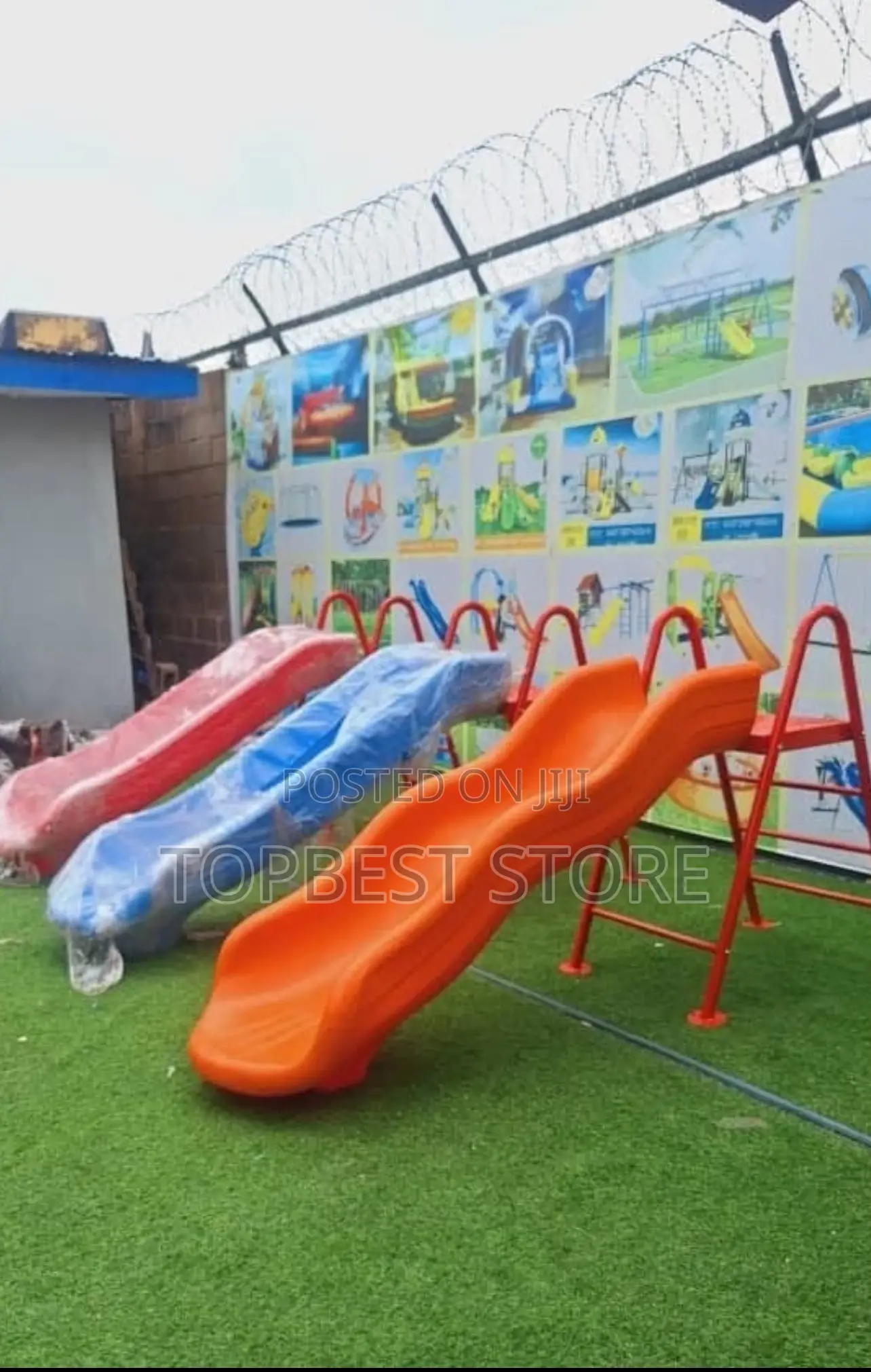 Children Playing Ground Slide Equipment
