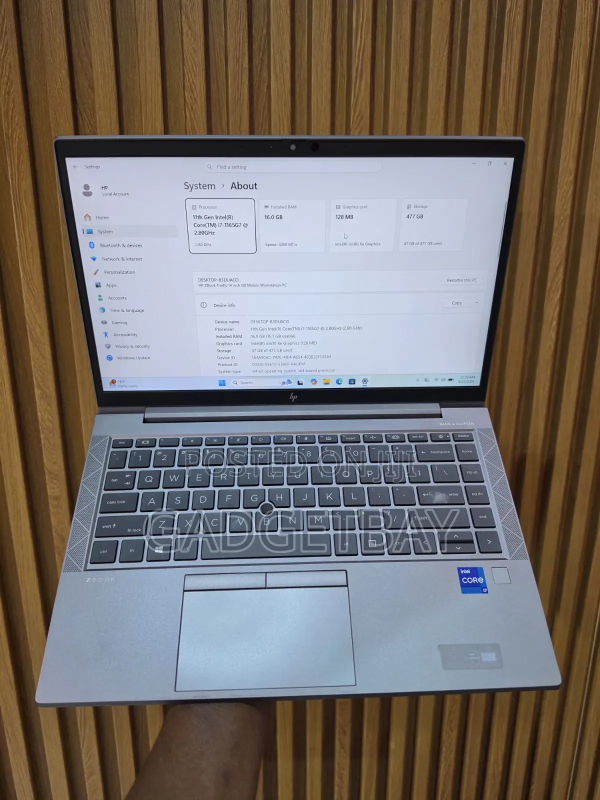 Laptop HP ZBook Firefly G8 16GB Intel Core i7 SSD 512GB