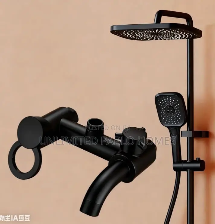 Thermostatic Shower System With Bathtub Filler