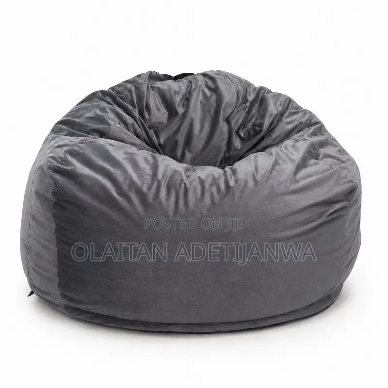 Washable Grey Beanbag Sofa Office Home
